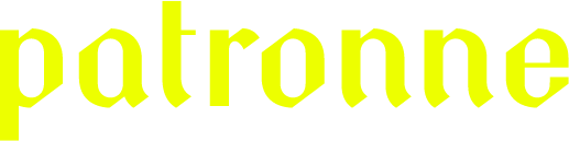 Patronne logo in highlighter yellow color